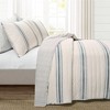 Farmhouse Striped Reversible Quilt Bedding Set - Lush Décor - image 2 of 4