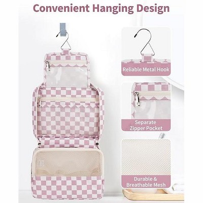 Narwey Small Hanging Travel Toiletry Bag for Women, Travel Bag for Toiletries