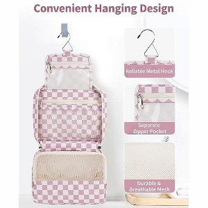 Narwey Small Hanging Travel Toiletry Bag for Women, Travel Bag for Toiletries - 1 of 2
