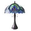 Chloe Lighting Amor Tiffany-style 2 Light Victorian Table Lamp 16" Shade - 2 of 2