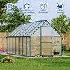 8 ft x 14 ft Aluminum PC Board Sun Room Outdoor Garden Greenhouse, Polycarbonate Board, Aluminum Frame, Weather Resistant Sunroom Enclosure - 2 of 4