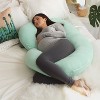PharMeDoc Pregnancy Pillows C-Shape Full Body Maternity Pillow, Jersey Cover - 3 of 4