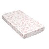 Sweet Jojo Designs Girl Satin Fitted Crib Sheet Botanical Blush Pink and White - 3 of 4