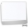 Hamilco 5.5x8.5 White Linen Cardstock Paper Blank Index Cards Flat 80lb Cover 100 Pack - 2 of 4