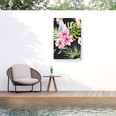 "Cockatoo Dark" Outdoor Canvas