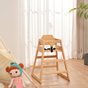 Lycvki Solid Wood Feeding, Eat & Grow Portable High, Easy to Clean Baby Booster Chair - 1 of 4