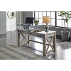 Aldwin Home Office Lift Top Writing and Computer Desk Black/Gray - Signature Design by Ashley: 60" Adjustable, with USB Charging Station - 4 of 4