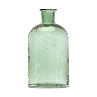 HomeRoots 9" Green Bud Glass Table Vase