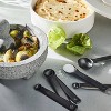 6pc Stainless Steel Measuring Spoons Matte Black - Figmint™ : Target