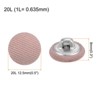 Unique Bargains Metal Shank Round Cloth Covered DIY Sewing Buttons 20 Pcs - 2 of 4
