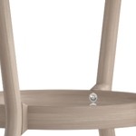 black & white textilene/light natural frame