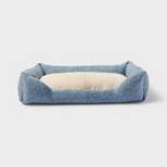 Cuddler Dog Bed - L - Blue - Boots & Barkley™