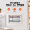 VEVOR 7-Branch Radiant Heat Manifold, 1/2" PEX Tubing Manifold, Stainless Steel PEX Manifold for Hydronic Radiant Floor Heating, Silver - 3 of 4