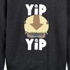 Women's - Avatar: The Last Airbender - Cute Appa Yip Yip Lightweight French Terry Wide Neck Long Sleeve Shirt - 2 of 4