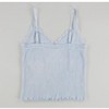 Hippie Rose Womens Lace Trim Tank Top, Blue, X-Large - 2 of 2