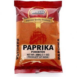 HEMANI All-Natural Paprika (Deggi Mirch) - 200g (7.1 OZ) - Traditional Indian Spice  Vegan - Gluten Friendly - NON-GMO - 1 of 2