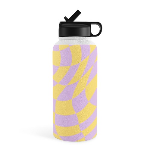 Mariamariacreative Play Checkers Lavender 32 Oz Water Bottle With Straw Lid  - Society6 : Target