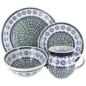 Blue Rose Polish Pottery Ceramika Artystyczna Dinnerware (16 PC) - 1 of 1
