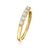 Ross-Simons 0.50 ct. t.w. Lab-Grown Diamond 5-Stone Ring in 18kt Gold Over Sterling - 3 of 4