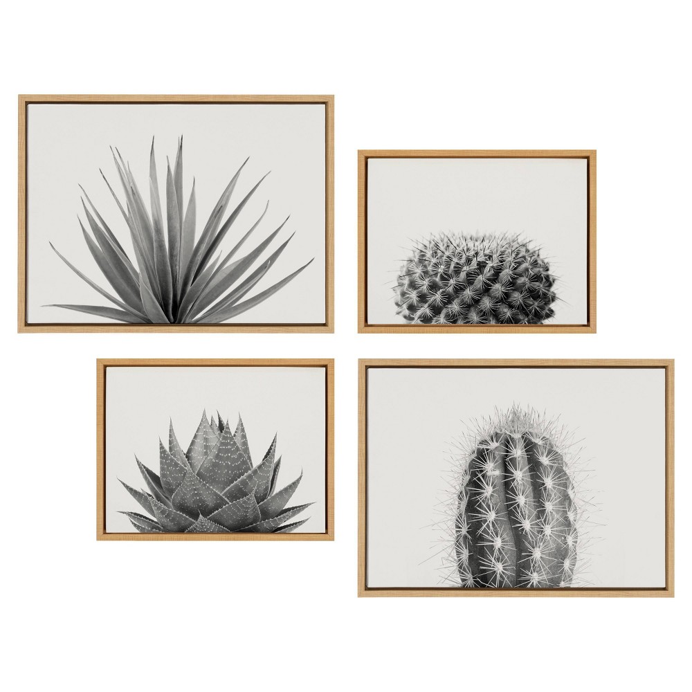 Photos - Other Decoration Kate & Laurel All Things Decor  Sylvie Haze Aloe Cactus Tall Cac(Set of 4)