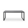 Modern Outdoor 7 Pieces Dining Set,Back Upholstered Dining Room Chair Set of 6 and Patio Table,Poolside Balcony Table and Chair-Cuddlewood - 3 of 4