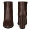 Perphy Women's Pointed Toe Side Zip Block Heeled Ankle Boots - 3 of 4