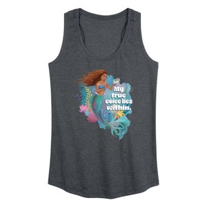 Women's - Disney - Ariel My True Voice Graphic Racerback Tank - 1 of 4