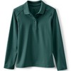 Lands' End School Uniform Kids Long Sleeve Feminine Fit Rapid Dry Polo Shirt - 3 of 4