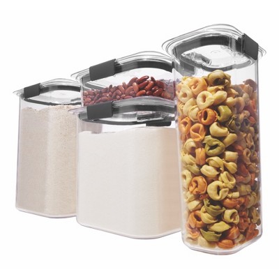 Rubbermaid 8pc Brilliance Pantry Food Storage Container Set : Target