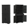 72 Inch Tall Pantry Cabinet, Farmhouse Kitchen Storage Cabinet with Drawer, 4 Adjustable Shelves, 6 Door Shelves, Kitchen Pantry for Dining Room - 3 of 4