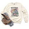 Simply Sage Market Women's Graphic Sweatshirt Never Stop Exploring - 2XL - Dust - 3 of 3