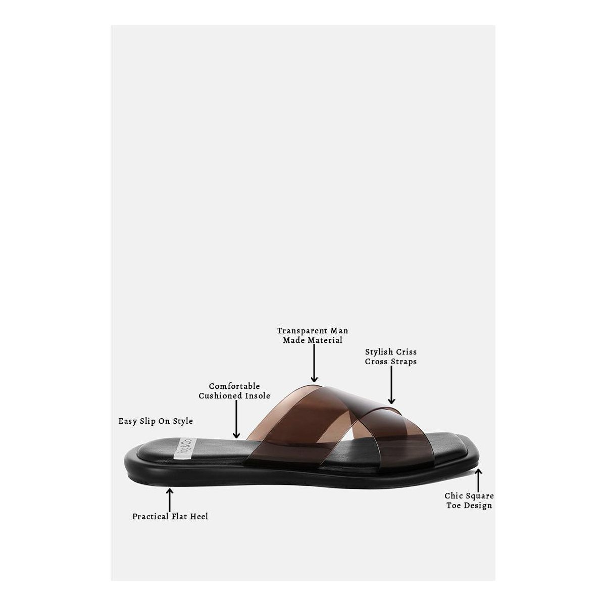 Обувь Rag & Co Womens Kimama Criss Cross Strap Slip Ons 7 — фото 8