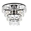 Elegant Lighting Ella 14 inch flush mount in black - 3 of 4