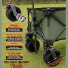 CAVINAS Utility Park Garden Wagon Cart, Shopping Cart Garden Cart with Wheels, Outdoor Picnic Wagon for Camping, Shopping - 2 of 4