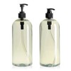 Glamlily 34 oz Pump Bottles for Shampoo and Conditioner with Black Pumps, 4 Pack Refillable Empty Shampoo Bottles, No-Spill - 3 of 4