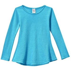 City Threads USA-Made Thermal Girls Soft & Cozy Long Sleeve Tunic - 1 of 2