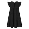 Clearlove Women's Ruffle Sleeve Mini Dress Summer Casual Crewneck Flowy A Line Short Babydoll Dress with Tiered - 3 of 4