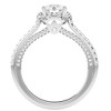 Pompeii3 1 1/2Ct Moissanite & Diamond pave Engagement Ring White Yellow Rose Gold - 2 of 4