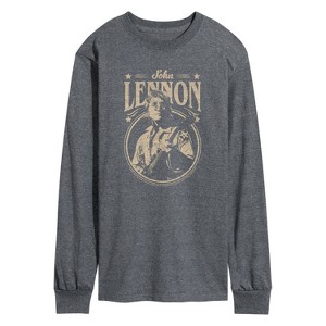 Men's - John Lennon - Vintage Guitar Long Sleeve Graphic T-Shirt - 1 of 3