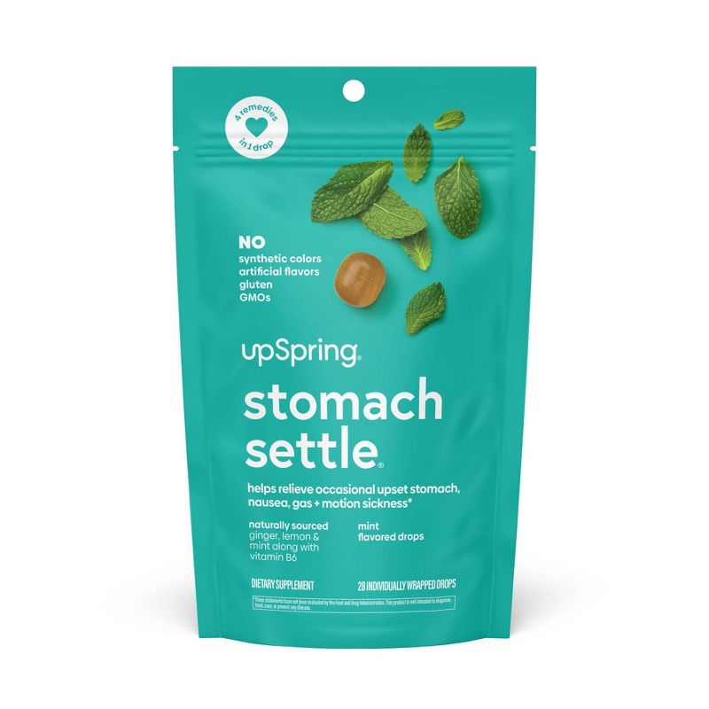 UpSpring Stomach Settle Nausea Relief Drops - Mint - 28 Drops, 1 of 6