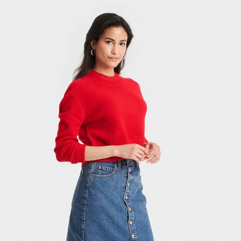 Crew neck sweaters womens target best sale