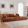 Aukfa 108.2"L-Shaped Chenille Sectional Sofa with Chaise,No Assembly Required Modular Sofa,Tufted Upholstery,Orange - 3 of 4