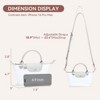 Generic Clear Bag for Stadium Approved Small Crossbody Purse Handbags for Concerts Sports Events Light Grey - 4 of 4