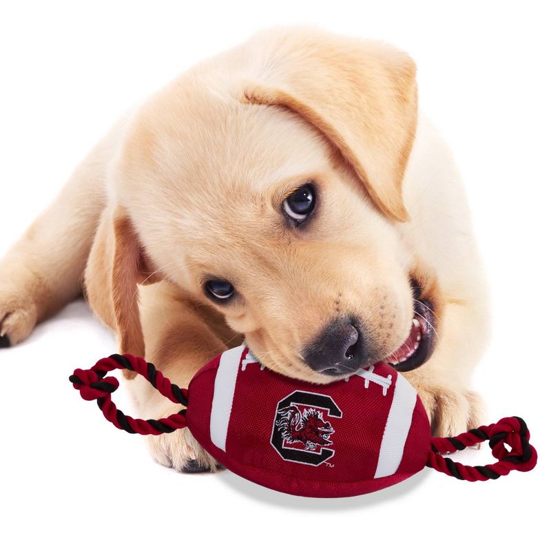 NCAA South Carolina Gamecocks Nylon Football Dog Toy, 4 of 5