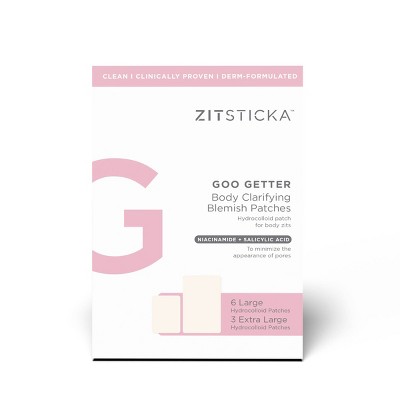 ZitSticka Goo Getter Body Acne Pimple Patches - 9ct