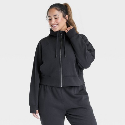 Women's Fleece Full Zip Hooded Sweatshirt - All In Motion™