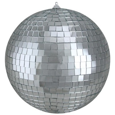 Northlight Mirrored Disco Ball Christmas Ornament - 6" (150mm) - Silver