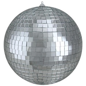 Northlight Mirrored Disco Ball Christmas Ornament - 6" (150mm) - Silver - 1 of 3