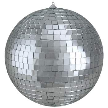 Northlight Silver Splendor Mirrored Glass Disco Ball Christmas Ornament 6" (150mm)
