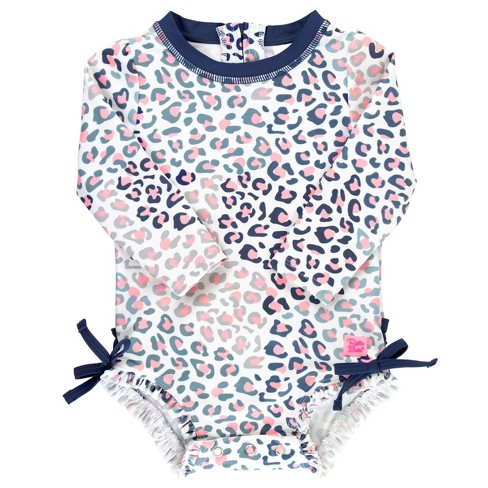 Rufflebutts Cool Leopard One Piece - White, Size : 3-6 Months : Target